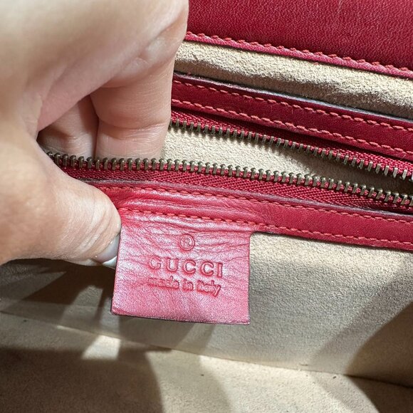 Gucci Tri-Color Queen Bees Top Handle Shoulder Bag Crossbody - Picture 9 of 9